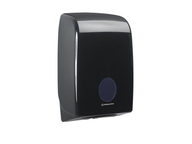 Handdoekdispenser Aquarius voor i-vouw zwart 7171