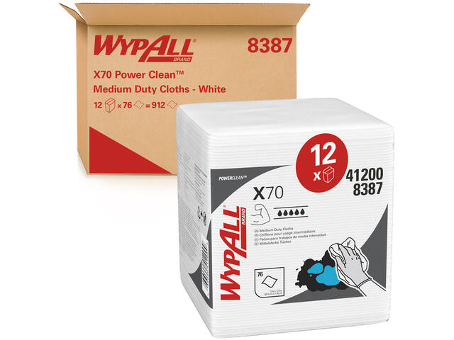 Poetsdoek WypAll X70 PowerClean 305x317mm 8387