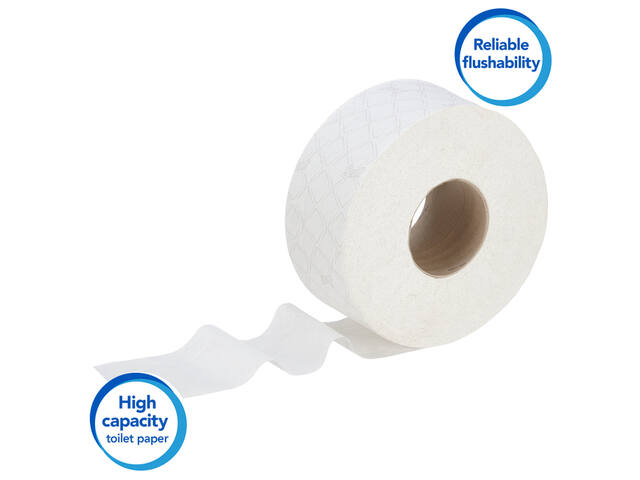 Toiletpapier Scott Essential jumbo 200m wit 8614