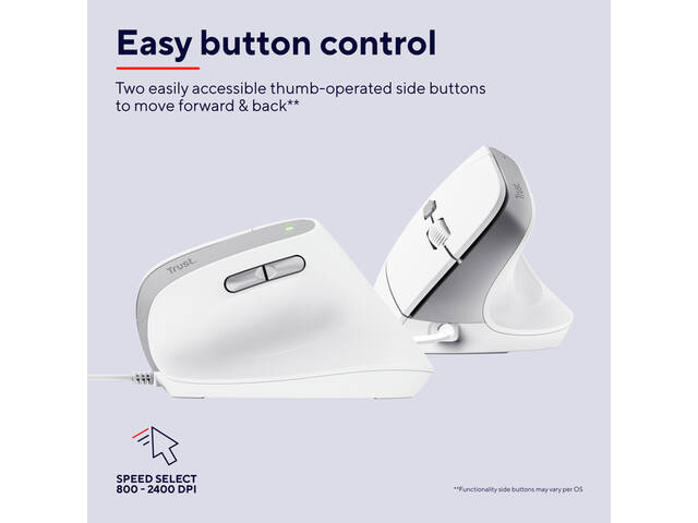 BAYO II Ergonomisch Muis Wit