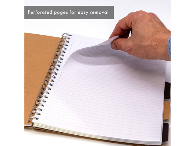 Projectboek Pukka Kraft A4 lijn 200 pagina s 80gr