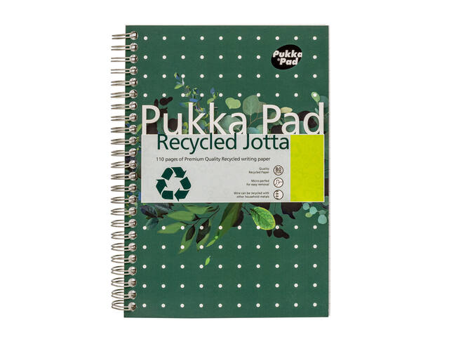 Notitieboek Pukka Jotta A5 lijn 110pag 80gr gn