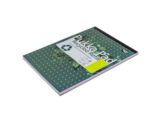 Schrijfblok Pukka A4 lijn 4-gaats 100 vel 80gr