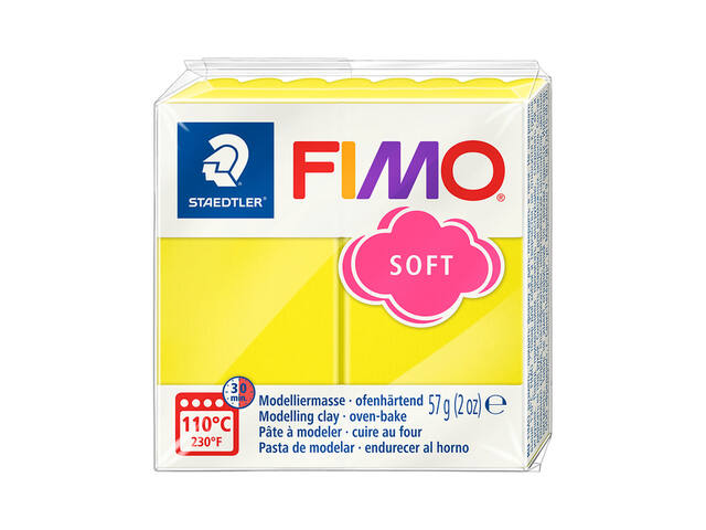 Boetseerklei Fimo soft 57 g limoengeel