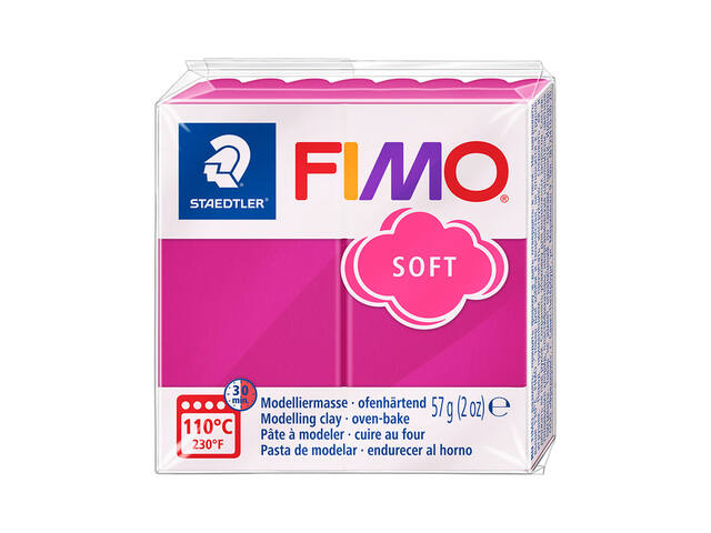 Boetseerklei Fimo soft 57 g framboos