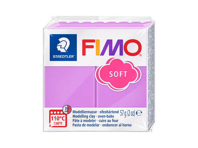 Boetseerklei Fimo soft 57 g lavendel