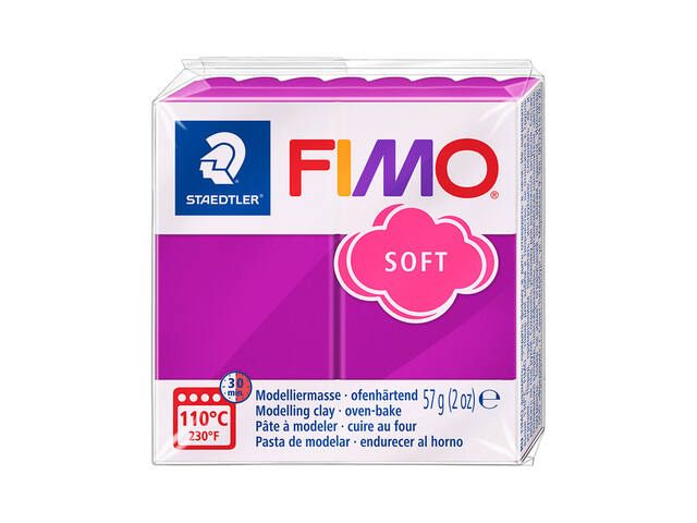 Boetseerklei Fimo soft 57 g purperviolet
