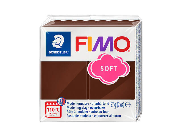 Boetseerklei Fimo soft 57 g choco