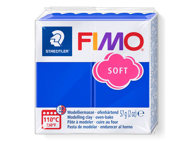 Boetseerklei Fimo soft 57 g brilliantblauw