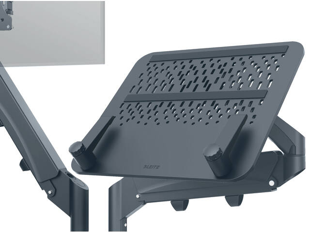 Monitor en laptoparm Leitz Ergo donkergrijs