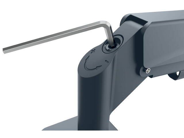 Monitorarm Leitz Ergo ruimtebesparend dubbel