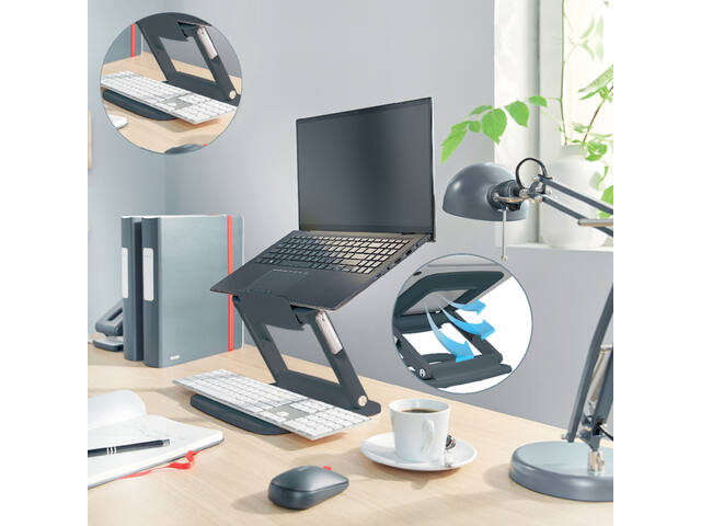 Laptopstandaard Leitz Ergo verstelb multihoek gs