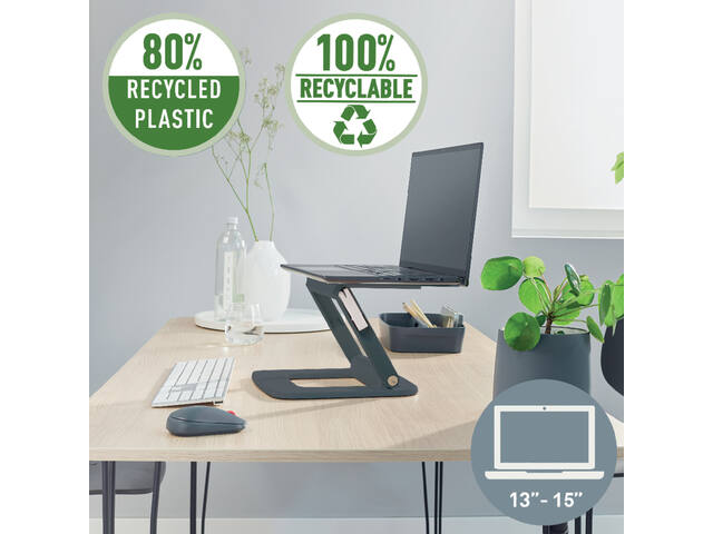 Laptopstandaard Leitz Ergo verstelb multihoek gs