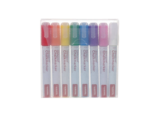 Krijtstift Europel watervast 3-6mm ass 8 stuks