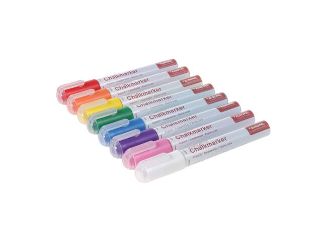 Krijtstift Europel watervast 3-6mm ass 8 stuks