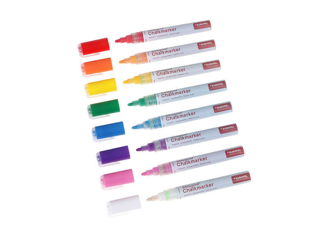 Krijtstift Europel watervast 3-6mm ass 8 stuks