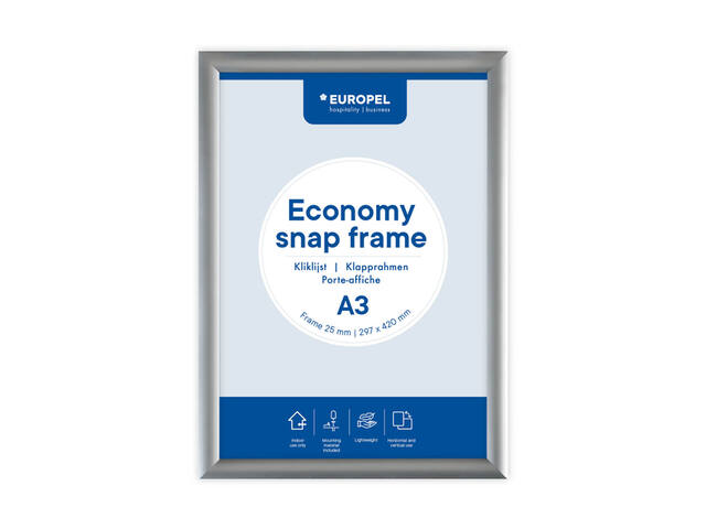 Kliklijst Europel Economy A3 zilver