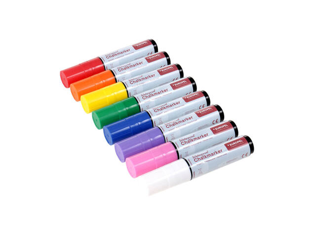 Krijtstift Europel watervast 15mm ass 8 stuks