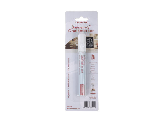 Krijtstift Europel watervast 3-6mm wit