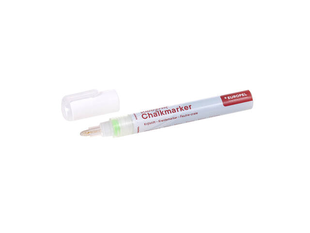 Krijtstift Europel watervast 3-6mm wit
