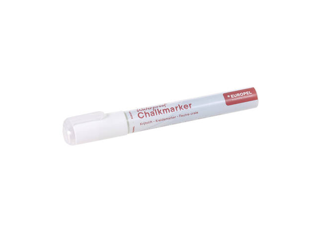 Krijtstift Europel watervast 3-6mm wit