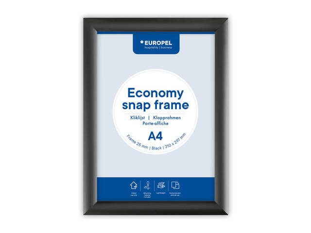 Kliklijst Europel Economy A4 zwart