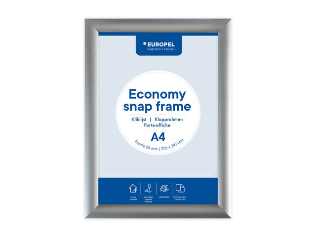 Kliklijst Europel Economy A4 zilver