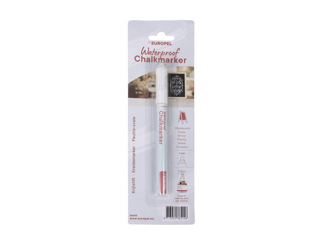 Krijtstift Europel watervast 1-3mm wit