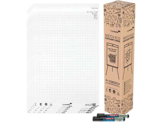 Flipoverpapier Legamaster SKETCH ECO raster 5x 20v