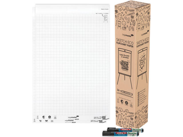 Flipoverpapier Legamaster SKETCH ECO raster 2x 50v