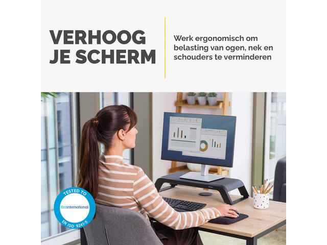 Monitorstandaard Fellowes Hana LT zwart