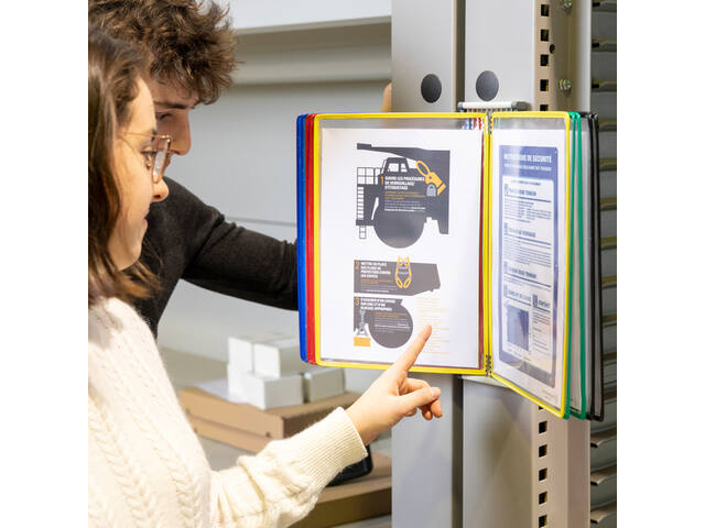 Zichtpanelensysteem wand Tarifold metaal A4 ass