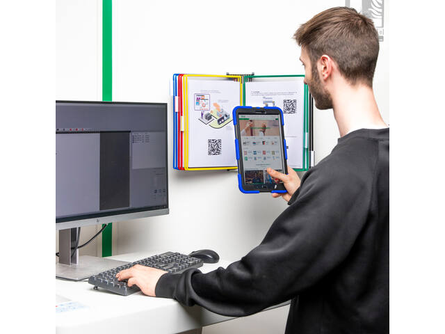 Zichtpanelensysteem wand Tarifold metaal A4 ass