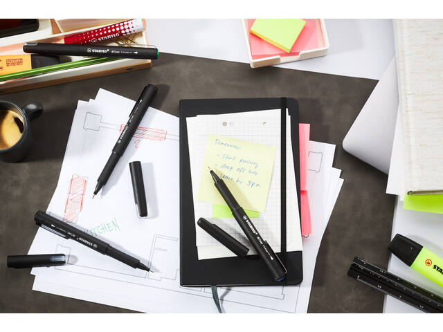 Fineliner STABILO dr.ver fijn zwart