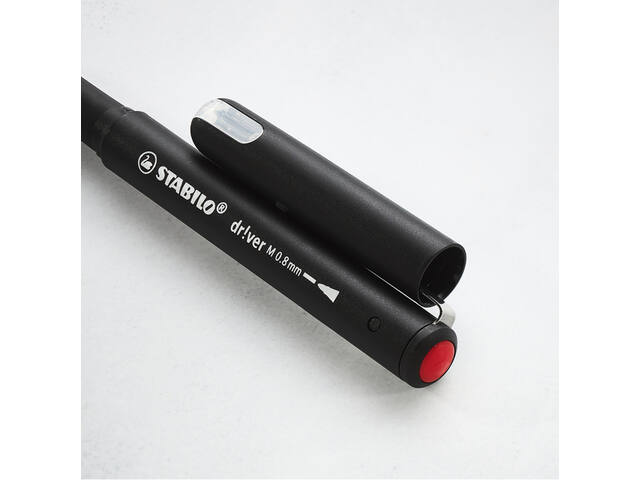 Fineliner STABILO dr.ver medium zwart
