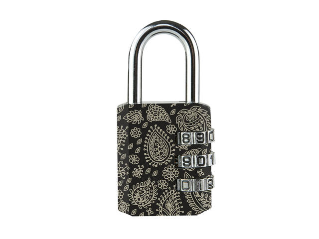 Hangslot Masterlock 3 cijfer 30mm 4 patronen ass