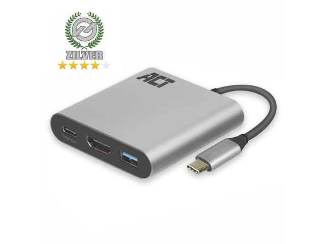 Adapter ACT USB-C multiport voor 1 HDMI monitor