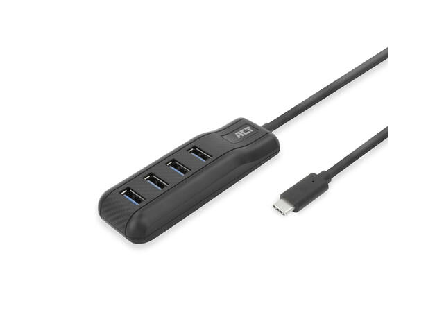 USB-C hub 3.0 4 poorts USB-A