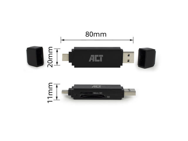 USB-C/USB-A 3.0 card reader