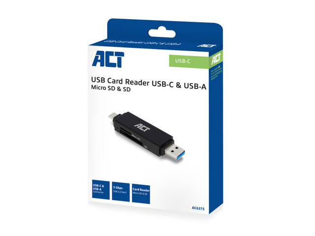 USB-C/USB-A 3.0 card reader