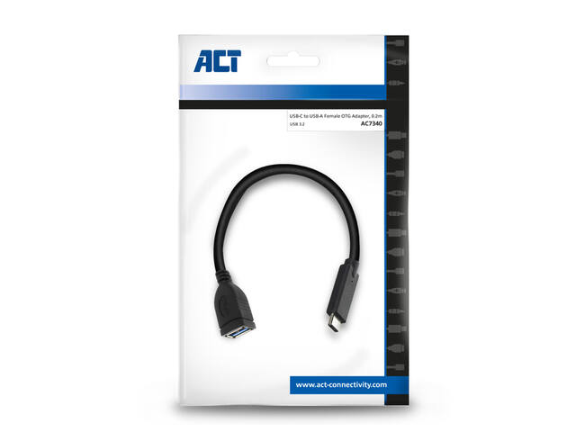 USB 3.0 kabel OTG USB-C male naar USB-A female