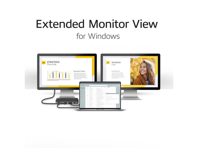 USB-C 4K MST dockingstation voor 2 HDMI-monitoren