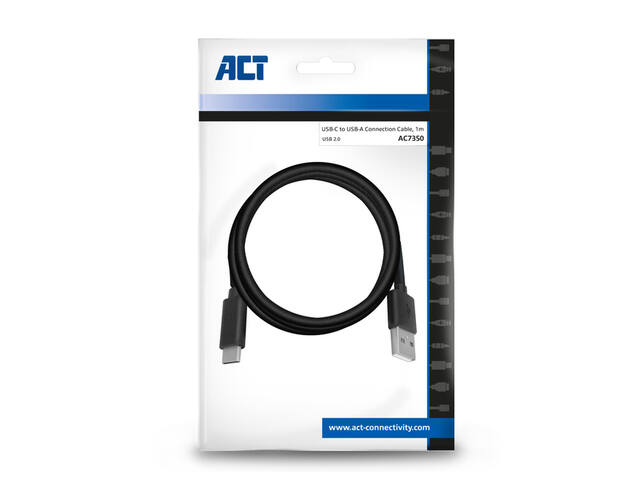 USB 2.0 cable USB-A naar USB-C 1 meter