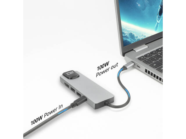 USB-C 4K docking station voor 1 HDMI monitor