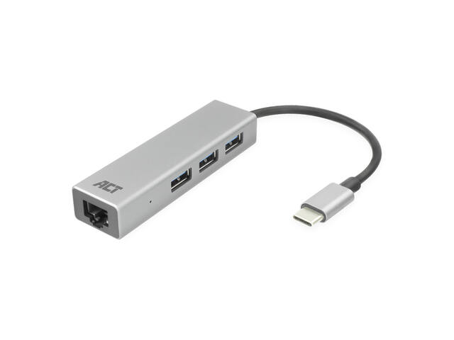 USB-C hub 3.0 3x USB-A Gigabit ethernet