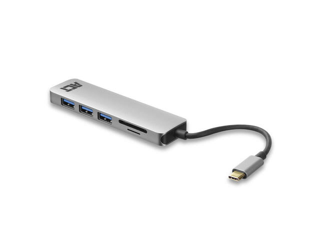 USB-C hub 3.0 3x USB-A cardreader PD