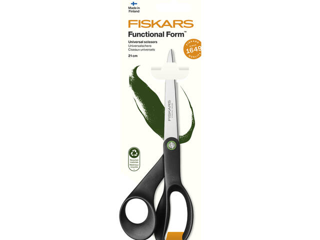 Schaar Fiskars Functional Form 21cm zwart