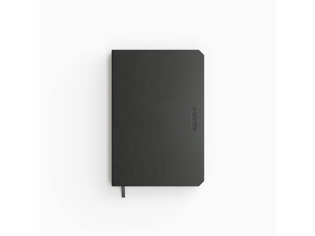 Notbk de KEMPEN Ashblack 110x160 lijn 160pag zwart