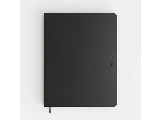 Notbk de KEMPEN Ashblack 171x220 lijn 192pag zwart
