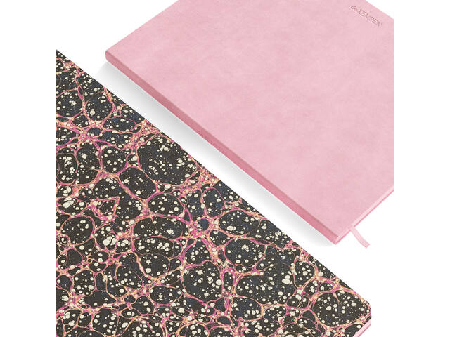 Notbk de KEMPEN Brut 171x220 lijn 192pag roze